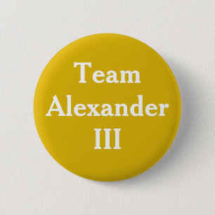 Alexander III, koning van Schotland Ronde Button 5,7 Cm