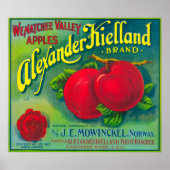 Alexander Kielland Apple Label - Cashmere, WA Poster (Voorkant)