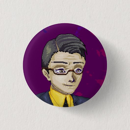 Alexander - kleine pin-back ronde button 3,2 cm (Voorkant)