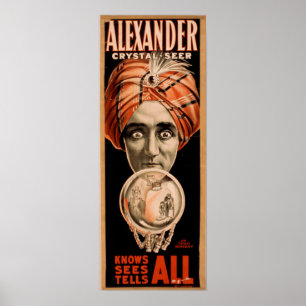 ALEXANDER Magicische illusionist VAUDEVILLE Poster