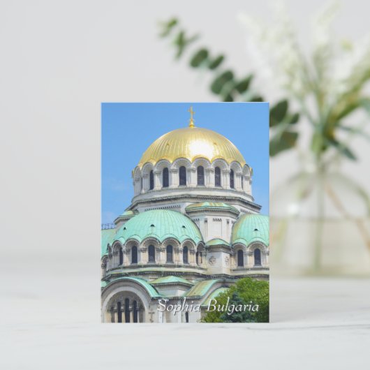 Alexander Nevsky Cathedral in Sofia, Bulgaria Briefkaart (Staand voorkant)