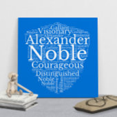 Alexander Nom Cloud Personnalisable Poster