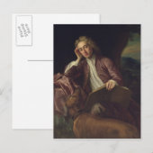 Alexander Pope en zijn hond, Bounce, c.1718 Briefkaart (Voorkant / Achterkant)