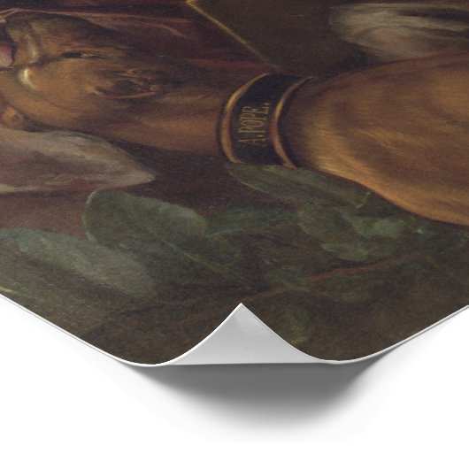 Alexander Pope en zijn hond, Bounce, c.1718 Poster (Hoek)