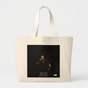 Alexander Pope "Liefde vrij als lucht" Duurzame Ta Grote Tote Bag
