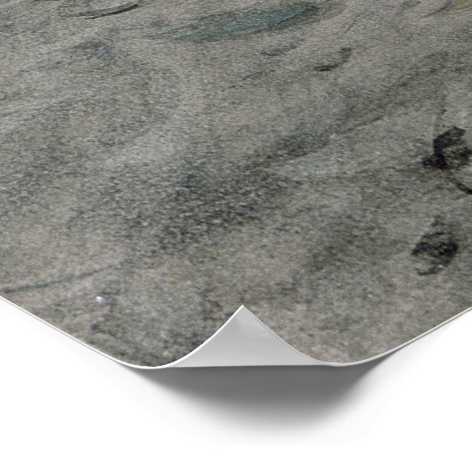 Alexander Pushkin in een Park, 1899 Poster (Hoek)