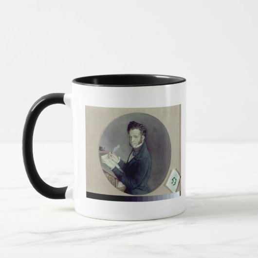 Alexander Pushkin op Work, 1899 Mok (Links)