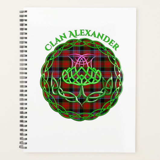 Alexander Scottish Tartan Celtic Thistle (Devant)