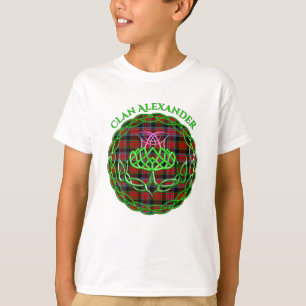 Alexander Scottish Tartan Celtic Thistle T-shirt