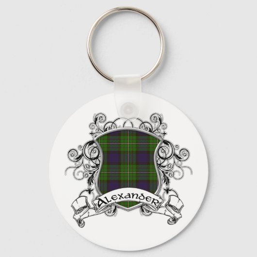 Alexander Tartan Shield Sleutelhanger (Voorkant)