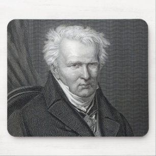 Alexander von Humboldt, gegraveerd door C. Cook Muismat