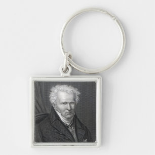 Alexander von Humboldt, gegraveerd door C. Cook Sleutelhanger
