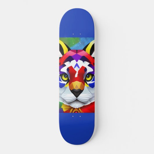 Alexander's Cat blauw skateboard (Voorkant)