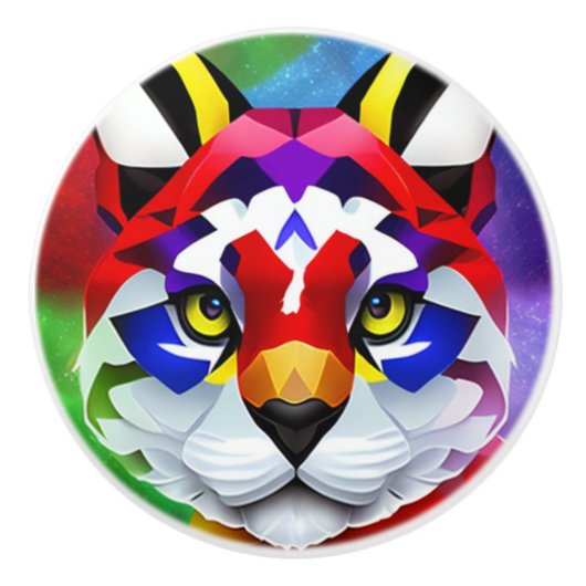 Alexander's Cat keramische knop (Voorkant)