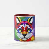 Alexander's Cat purple and maroon center combo mug (Centre)