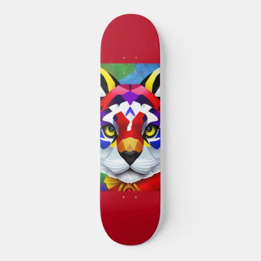 Alexander's Cat rood skateboard (Voorkant)
