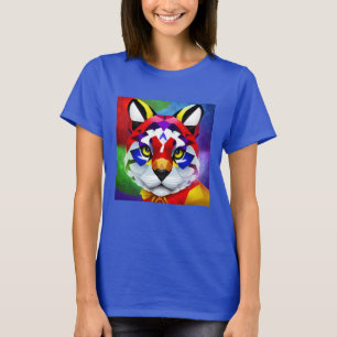 Alexander's Cat vrouwen blauwe T-shirt