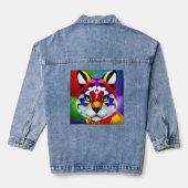 Alexander's Cat vrouwen denim jas Jacket (Achterkant)