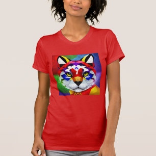 Alexander's Cat vrouwen rode T-shirt