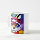 Alexander's Cat witte rechterhand mok (Voorkant links)