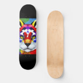 Alexander's Cat zwart skateboard (Voorkant)