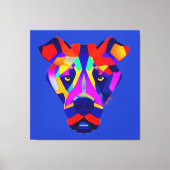 Alexander's Dog blue canvas print (Voorkant)