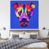 Alexander's Dog blue canvas print (Insitu (Slaapkamer))