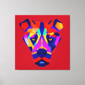 Alexander's Dog rode canvasprint Canvas Afdruk (Voorkant)