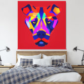 Alexander's Dog rode canvasprint Canvas Afdruk (Insitu (Slaapkamer))