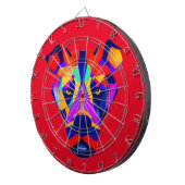 Alexander's Dog rood dartboard Dartbord (Voorkant Rechts)