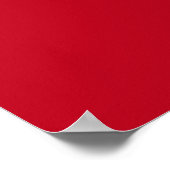 Alexander's Dog rood matte poster (Hoek)
