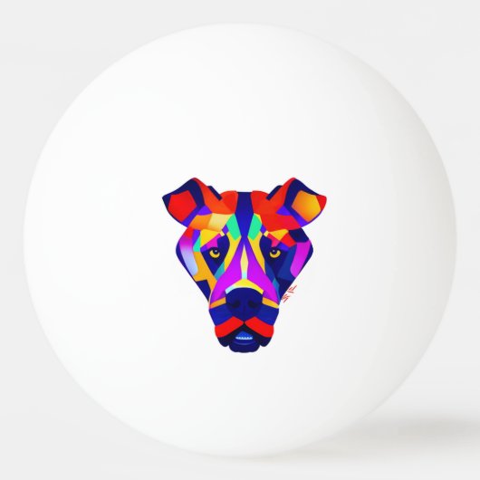 Alexander's Dog wit 3-sterren ping pong bal Pingpongballen (Voorkant)