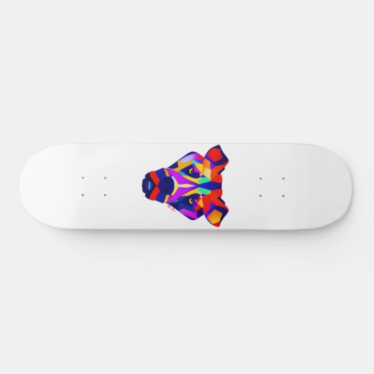 Alexander's Dog wit skateboard (Horizontaal)