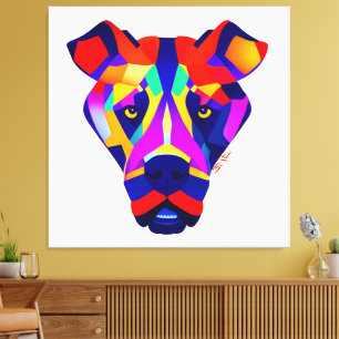 Alexander's Dog witte canvasprint Canvas Afdruk