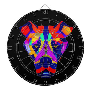 Alexander's Dog zwart dartboard Dartbord