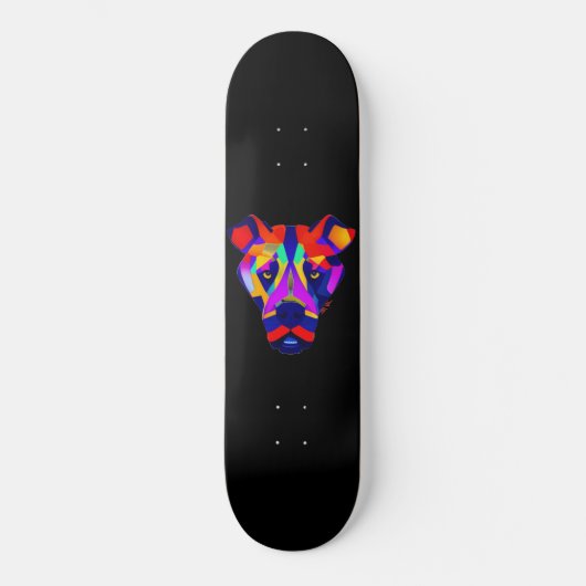 Alexander's Dog zwarte skateboard (Voorkant)