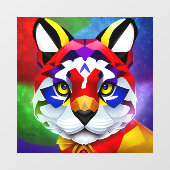 Alexander's kat-doorkijkvenster vastklemmen achter raamsticker (Vel)