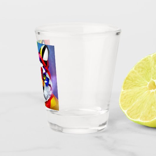 Alexander's kat schot glas (Rechts)