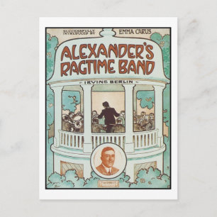 Alexander's Ragtime Band  Songbook Hoesje Briefkaart