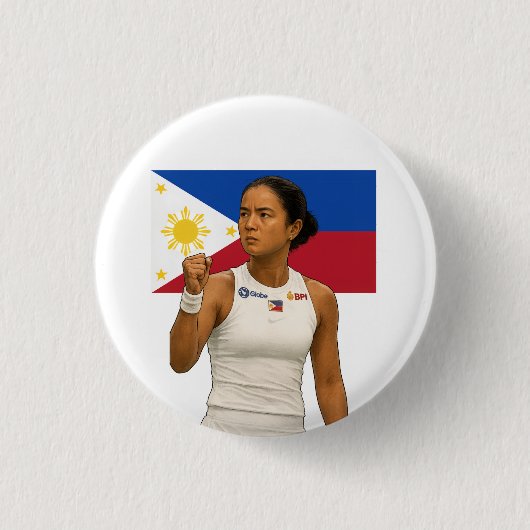 Alexandra Eala – Guadalajara Kampioen 2025 Ronde Button 3,2 Cm (Voorkant)