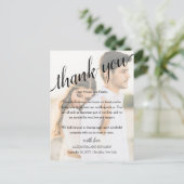 Alexandra Foto Wedding Reception Hartelijk dank Briefkaart (Staand voorkant)