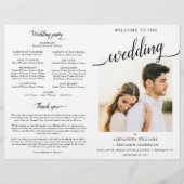 Alexandra katholieke Wedding Mass Ceremony Program (Voorkant)