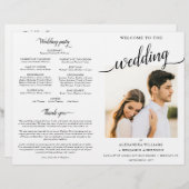 Alexandra katholieke Wedding Mass Ceremony Program (Voorkant / Achterkant)