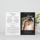 Alexandra katholieke Wedding Mass Ceremony Program (Staand voorkant)