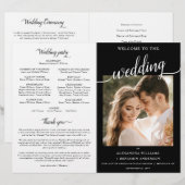 Alexandra katholieke Wedding Mass Ceremony Program (Voorkant / Achterkant)