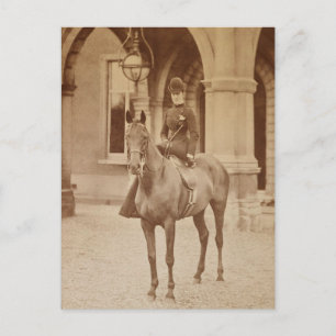 Alexandra op het paardenpeddel 1870-ies briefkaart