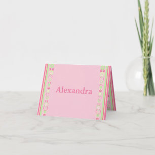 Alexandra Pink Modern Circles Card Kaart