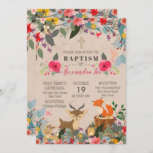 Alexandra Uitnodiging (Voorkant / Achterkant)