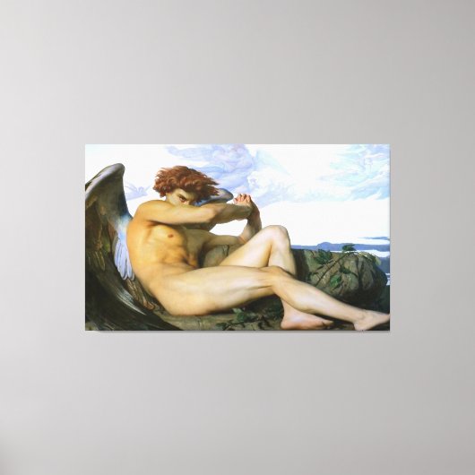 Alexandre Cabanel - Gevallen engel Canvas Afdruk (Voorkant)
