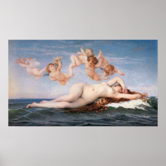 Alexandre Cabanel Poster de la naissance de Vénus (Devant)